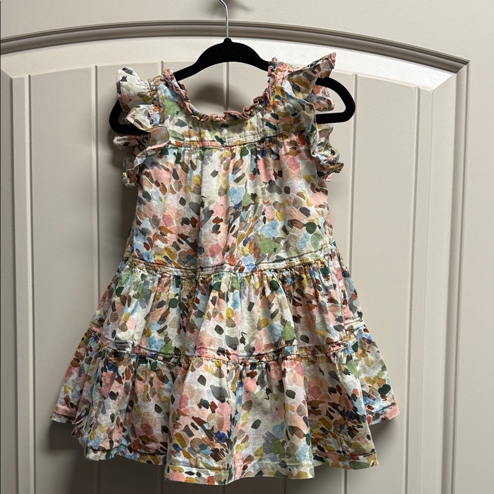 Pink Chicken Ruffle Kids Dress